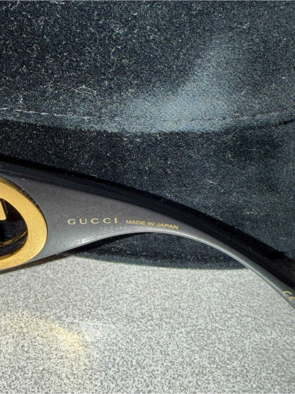 Gucci Black Oversized Shield Sunglasses